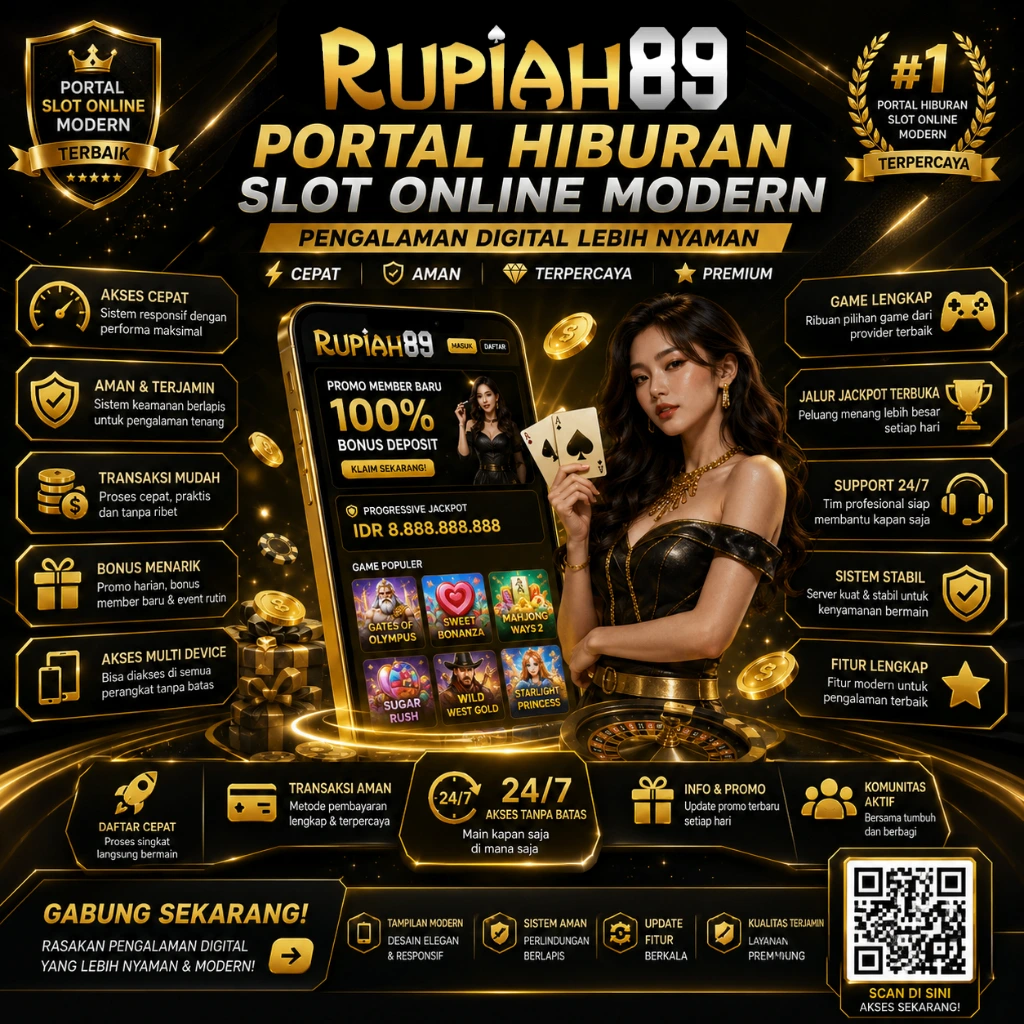 Banner RUPIAH89 portal slot online modern dengan pengalaman digital lebih nyaman