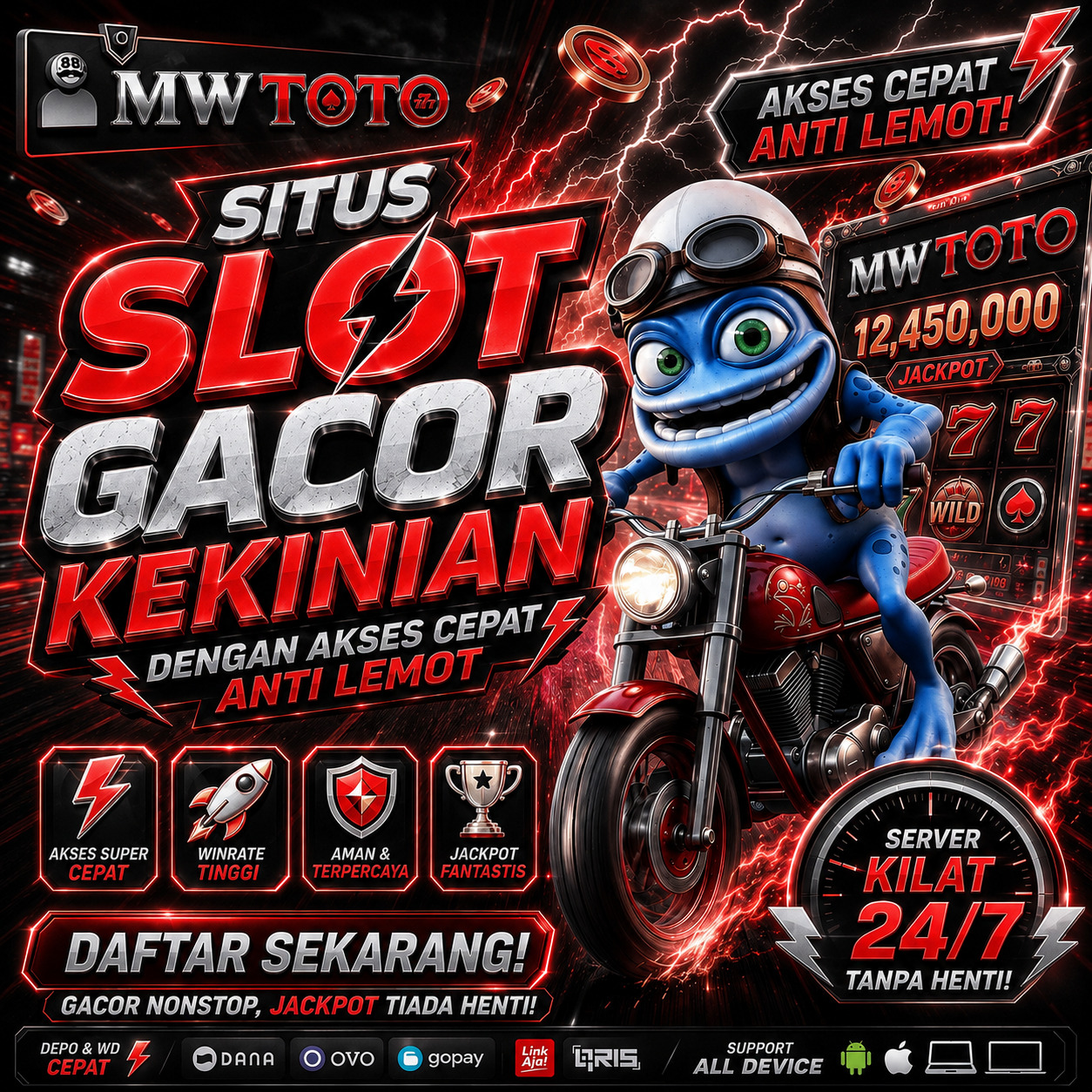 Thumbnail 1 of 3, Poster, MWTOTO: Platform Togel Online Resmi dengan Pasaran Sydney, Hongkong, dan Singapore Terlengkap 2026 designed and sold by MWTOTO.